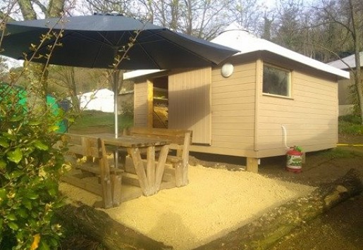 Photo du bungalow du camping au coeur de l'Ardèche