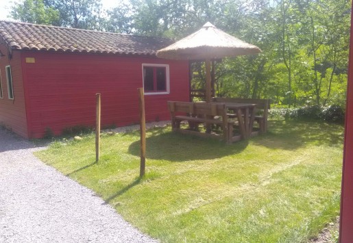 Photo du chalet 6 places du camping au coeur de l'Ardèche