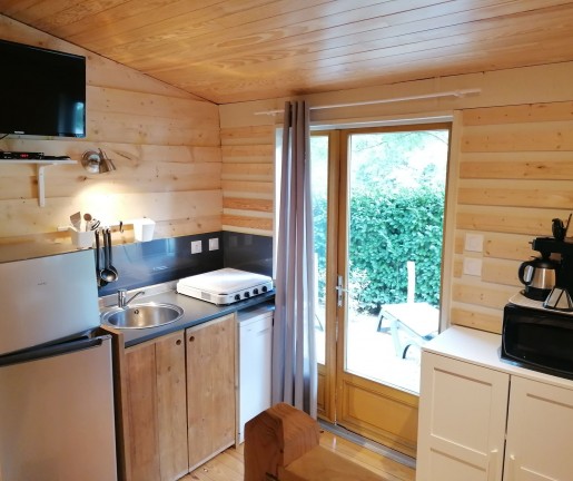 Photo du Chalet en comfort 5 places du camping au coeur de l'Ardèche