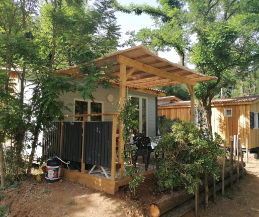 Photo du Chalet en comfort 5 places du camping au coeur de l'Ardèche