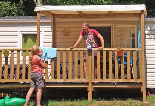 Photo du mobil-home 4 places du camping au coeur de l'Ardèche